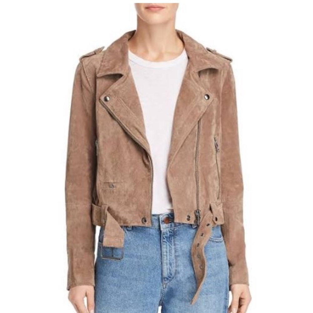BLANK NYC Suede Moto Jacket